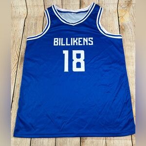 SLU Saint Louis University Billikens Basketball Jersey #18 Blue White Size Large
